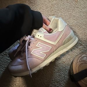 Purple New Balance Classic 574. Size: 7.5